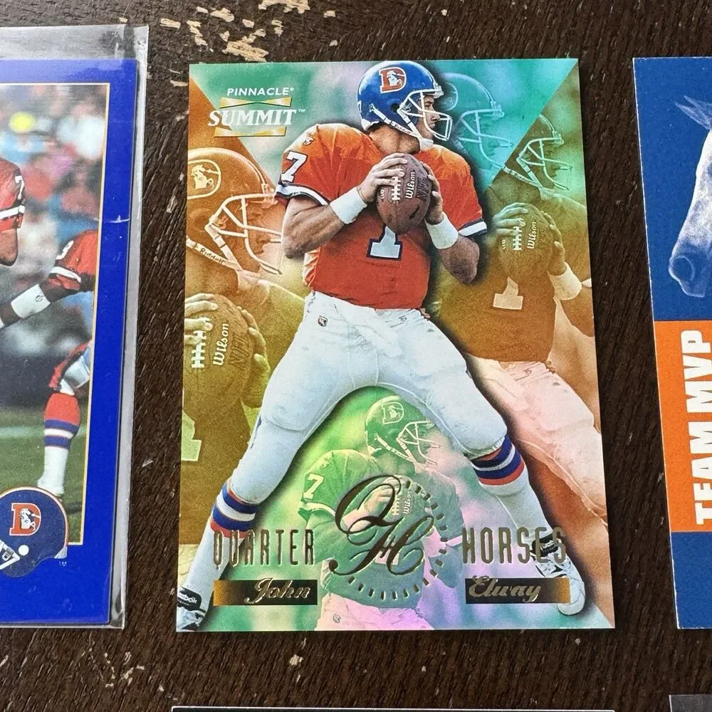 John Elway 12 Card Lot NM w 1996 Pinnacle Summit Quarter Horses Denver Broncos - Picture 4 of 13